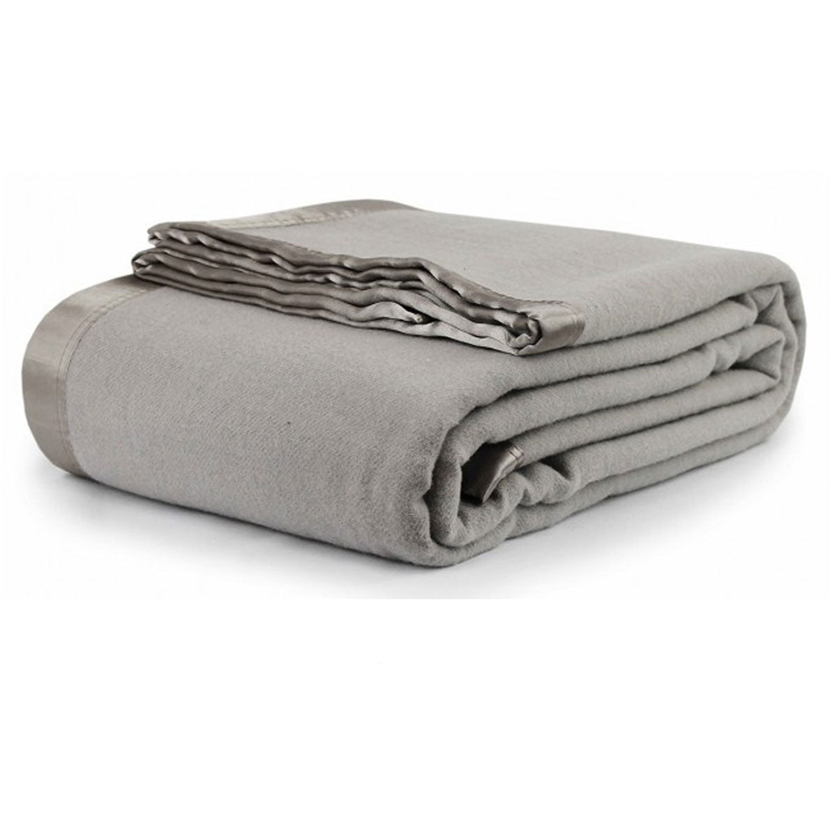 NNEDSZ Jason 400GSM Australian Washable Wool Blanket Platinum Queen/King
