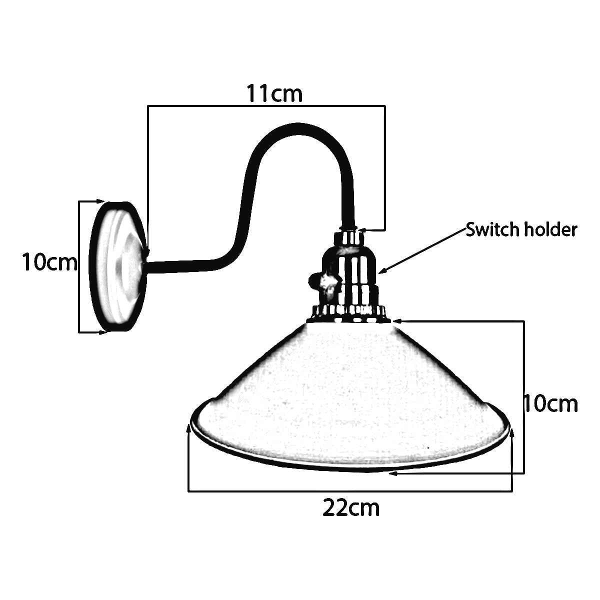 Copper Luxe Metal Wall Light Kit - Contemporary Design Elegance