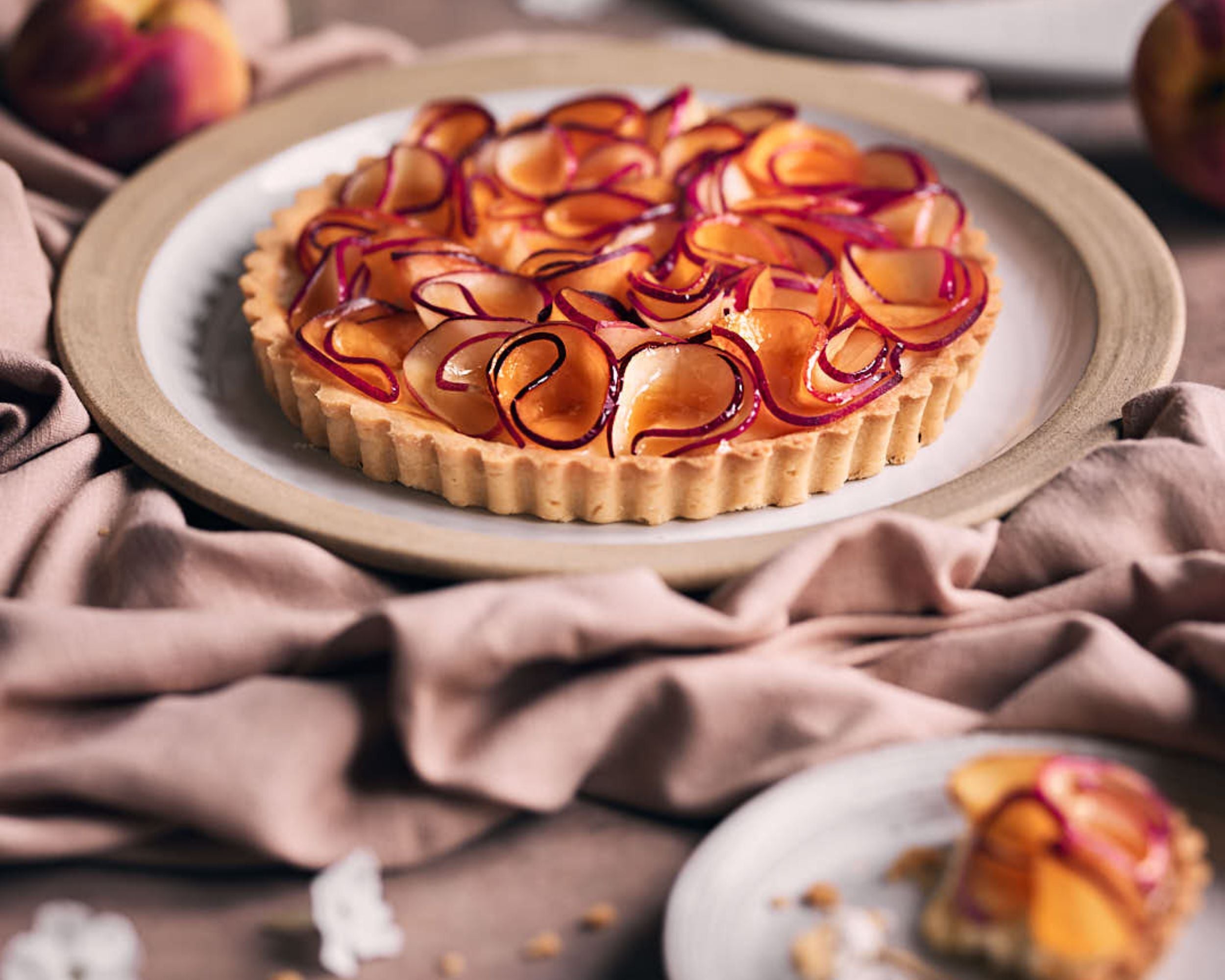 Brooklyn Washed Linen Salmon Tablecloth