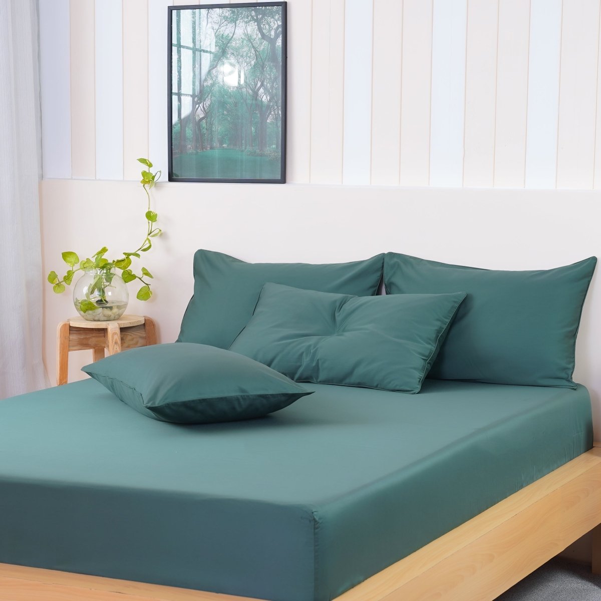 Ackly Bamboo - Royal Green Pillowcases Pair