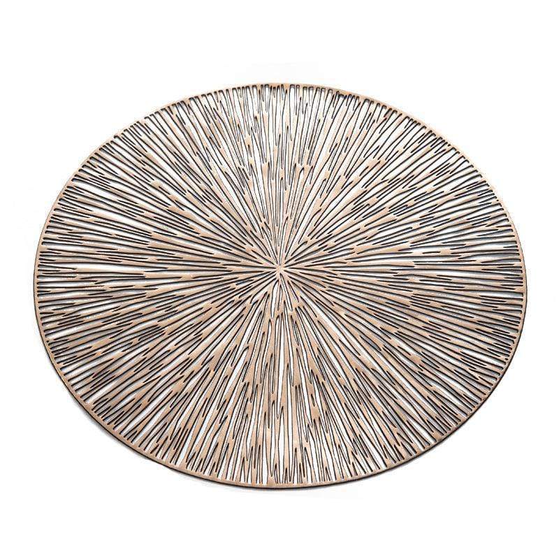 Chic Home Placemats - Gold - Set of 2