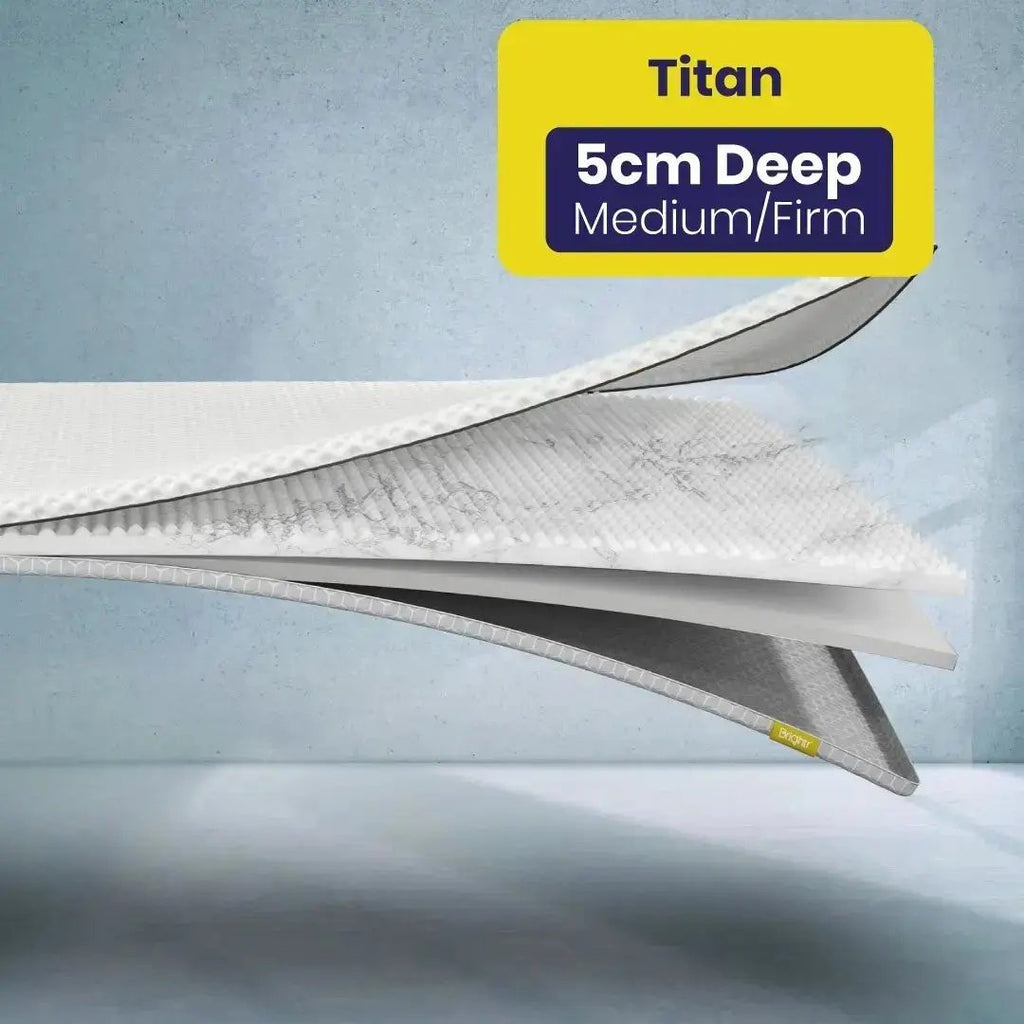 Brightr®  Titan 2 in 1 Mattress Firm Mattress Topper  - Medium/Firm