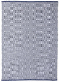 Diamond Navy Hand-woven Rug