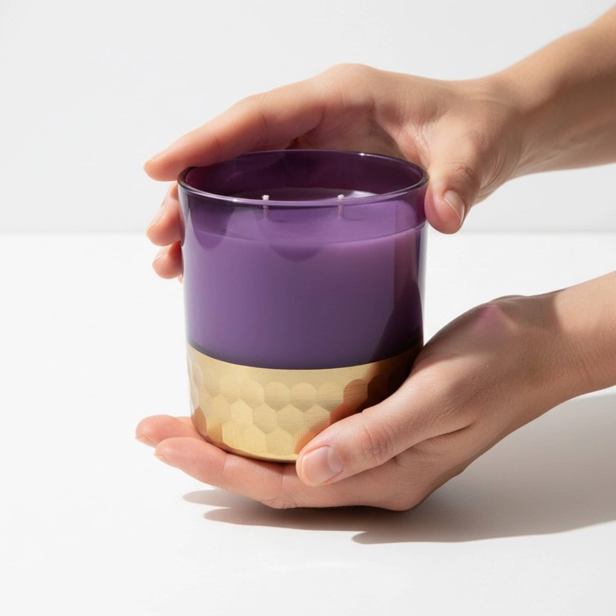 Serene Plum Amber Candle - Luxurious Scented Jar with 30hr Burn