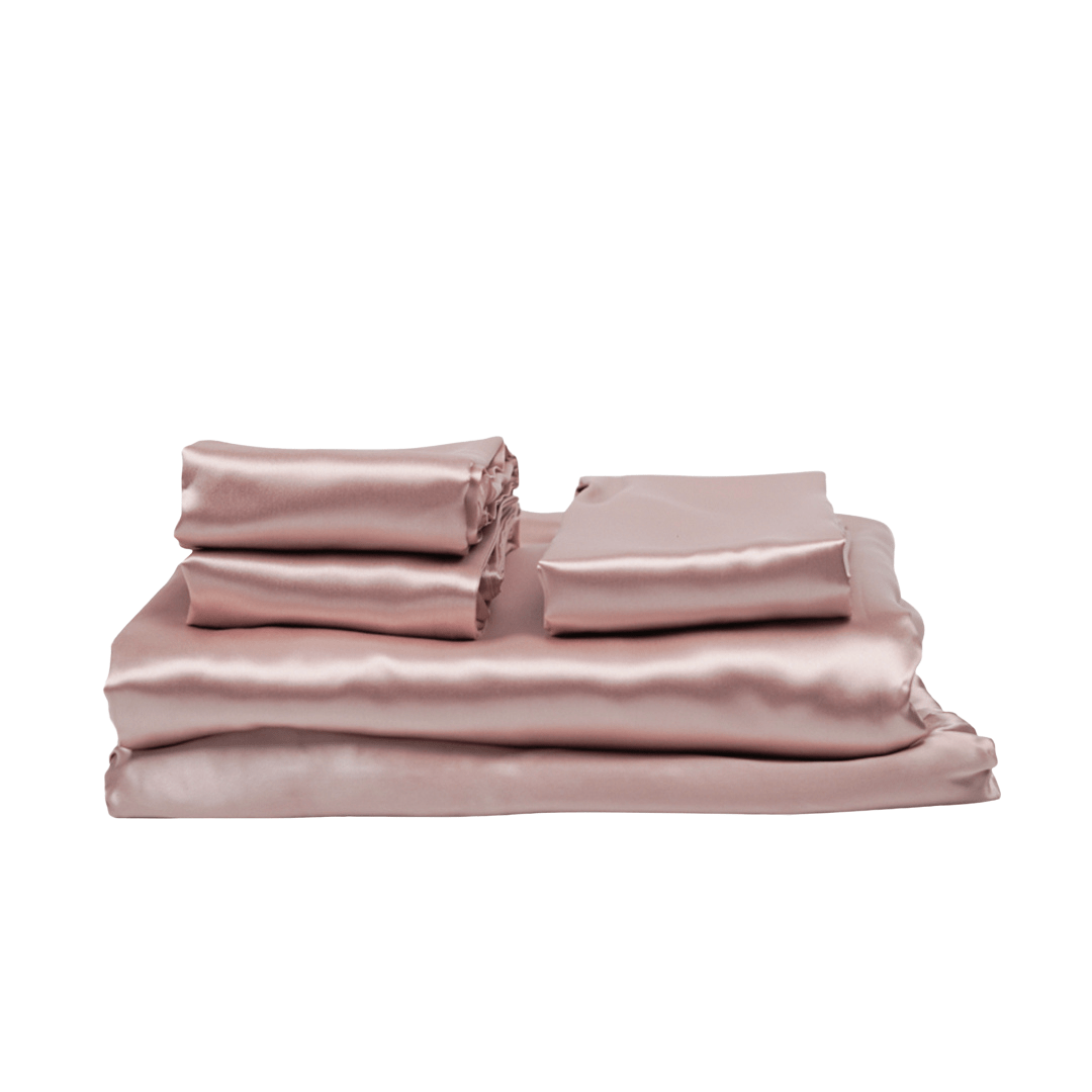 King 5 Piece Silk Bedding Set