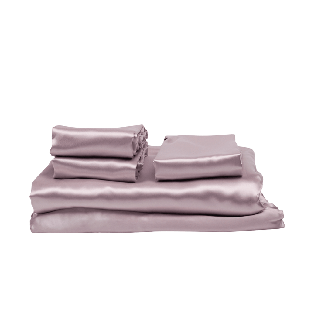 King 5 Piece Silk Bedding Set