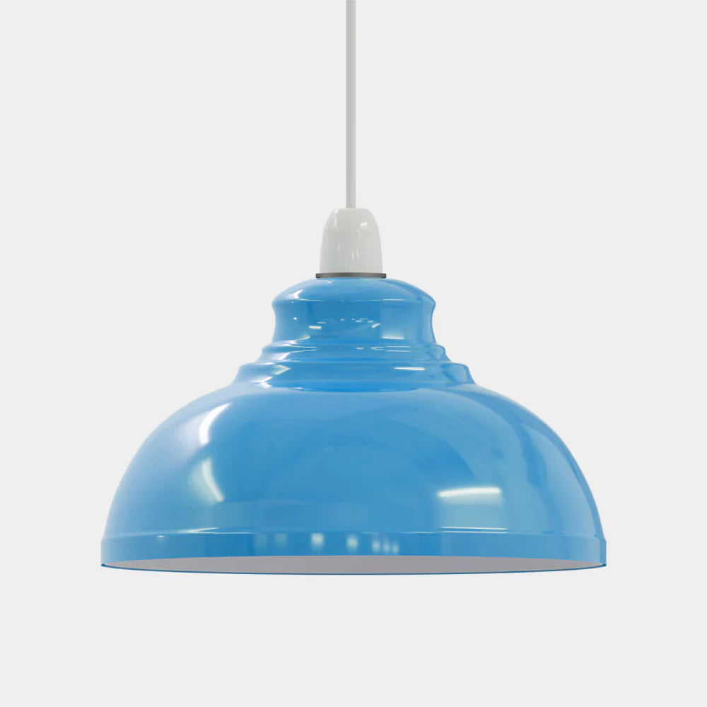 Vintage Retro Curvy Dome Metal Pendant Light Shade