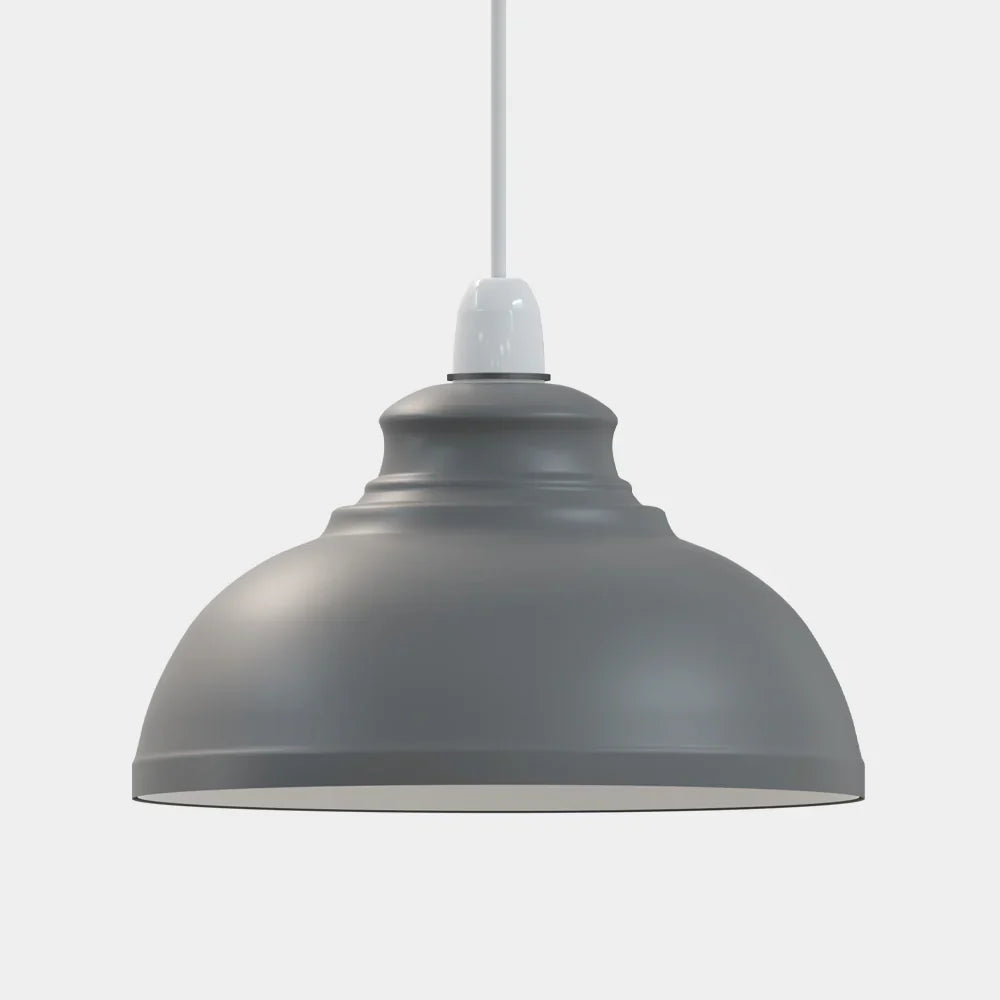 Vintage Retro Curvy Dome Metal Pendant Light Shade
