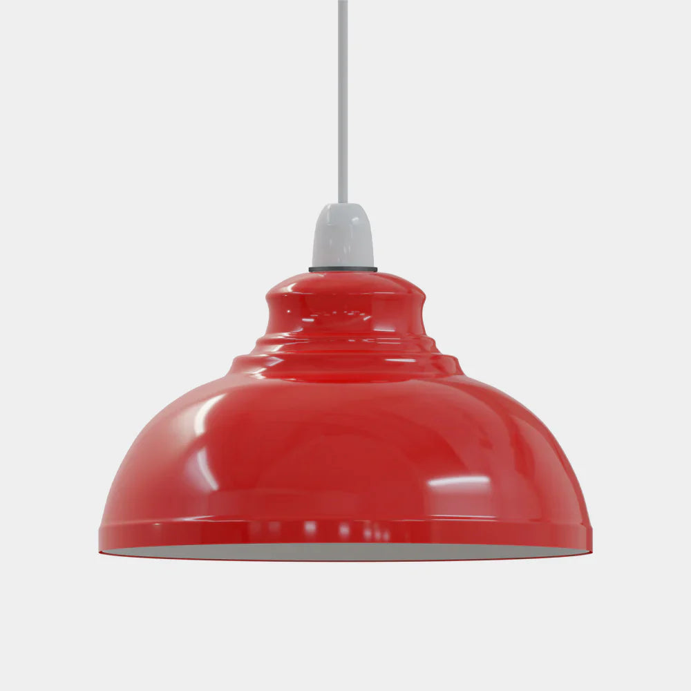 Vintage Retro Curvy Dome Metal Pendant Light Shade