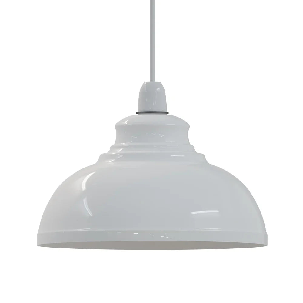 Vintage Retro Curvy Dome Metal Pendant Light Shade