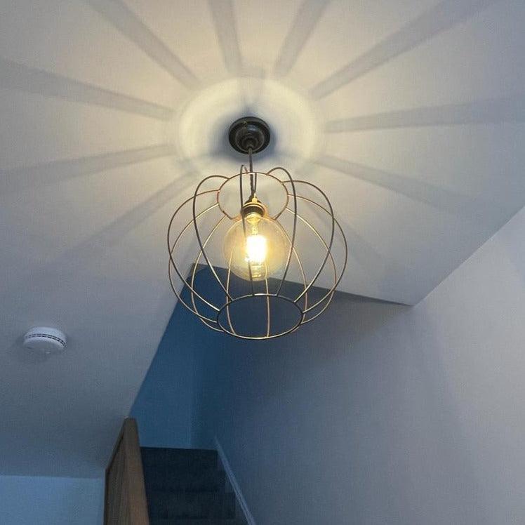 Pendant Light with XXL Pumpkin Shade