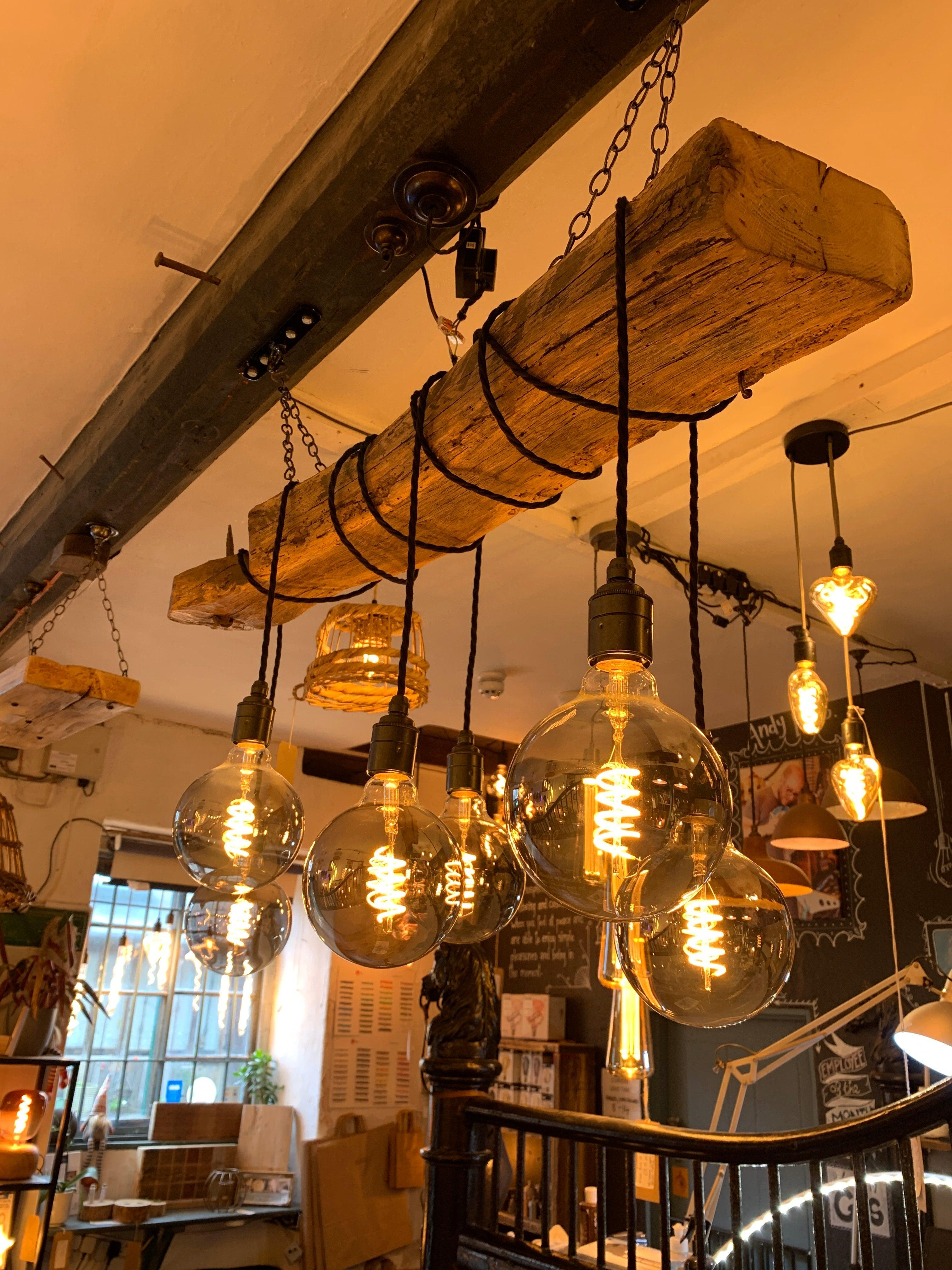 Rustic Ancient Oak Wrap Around Chandelier