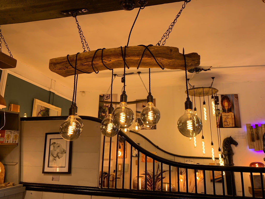 Rustic Ancient Oak Wrap Around Chandelier