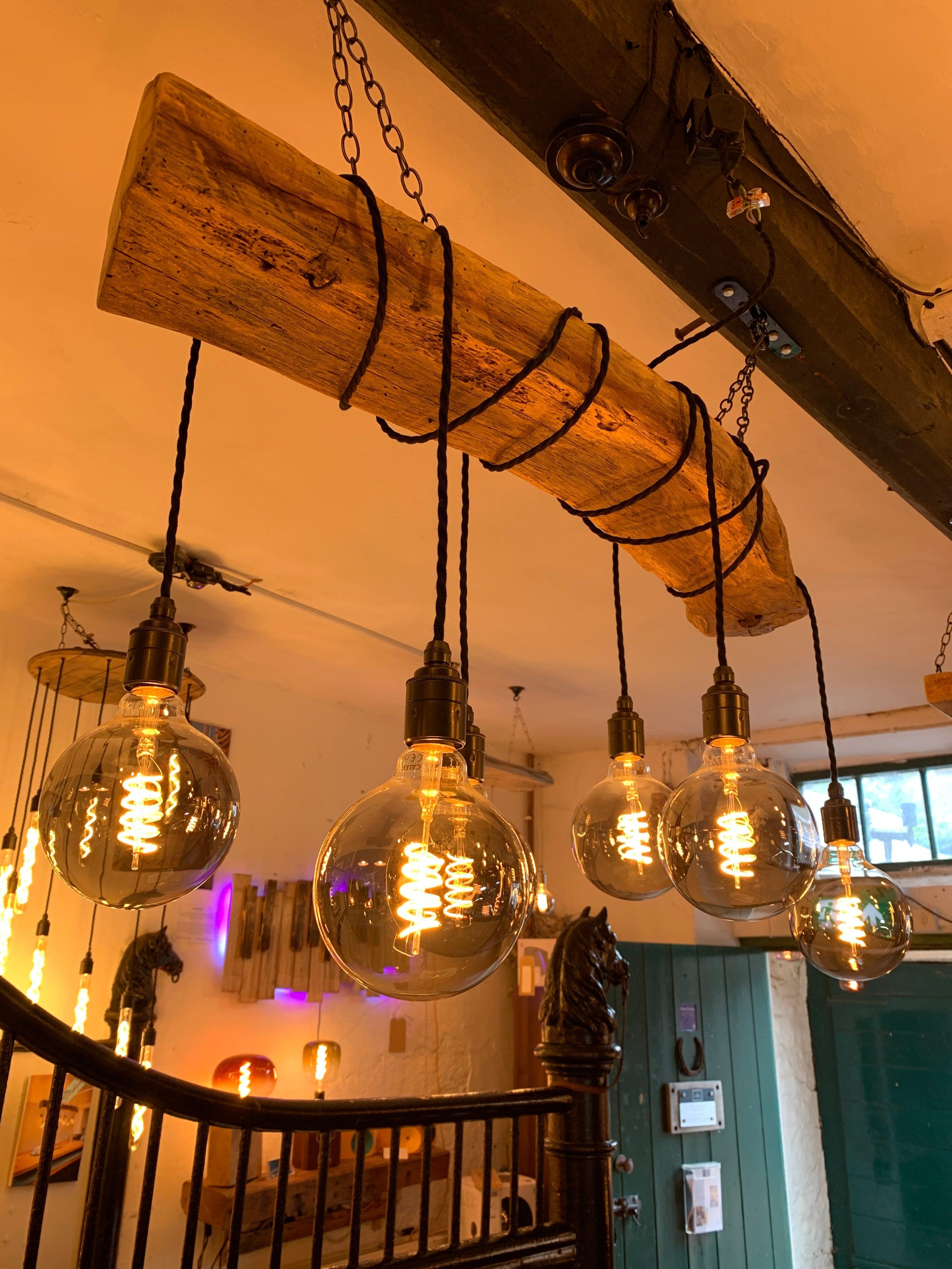 Rustic Ancient Oak Wrap Around Chandelier