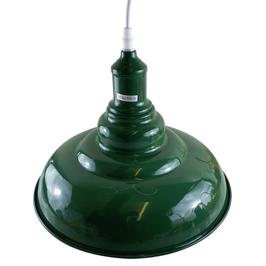 Green colour Modern Vintage Industrial Retro Loft Metal Ceiling Lamp Shade Pendant Light~1646