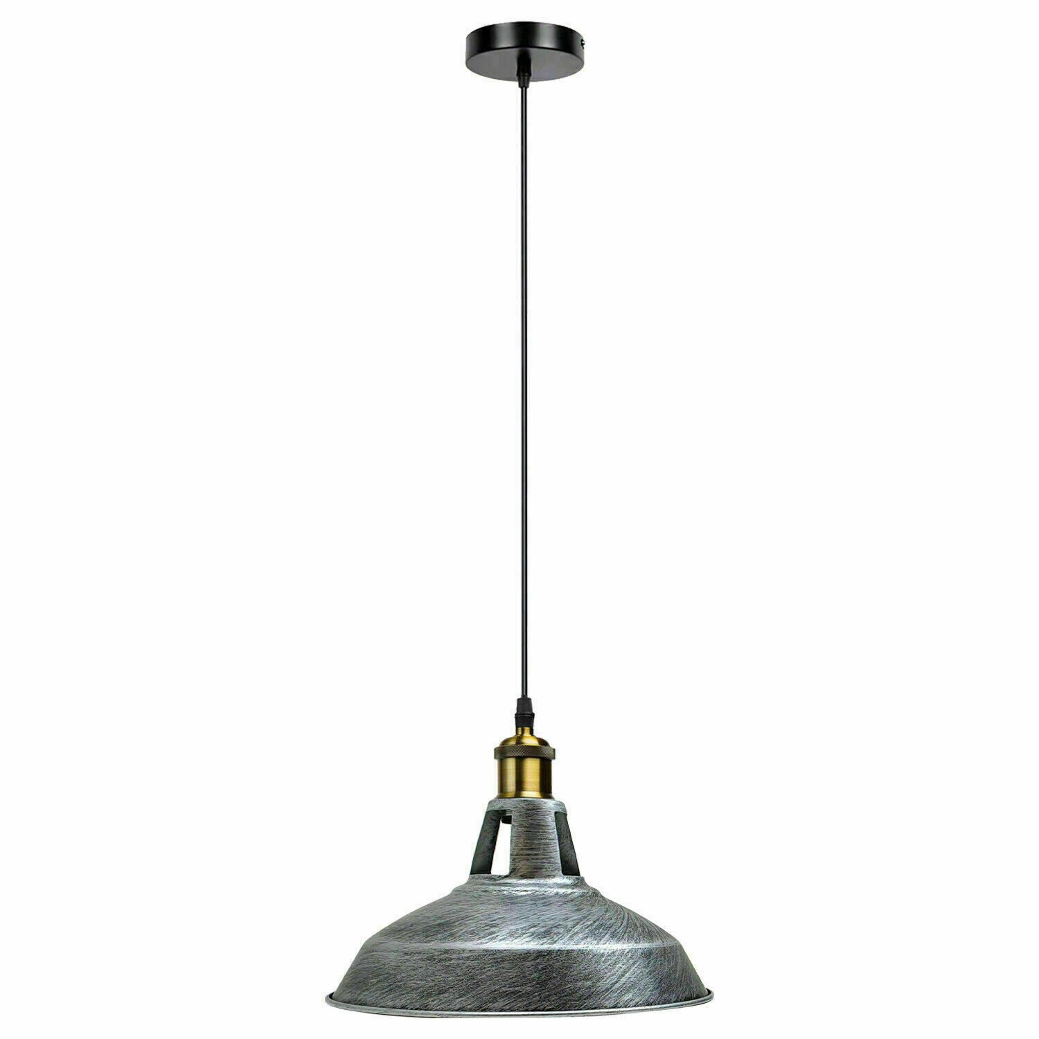 Retro Metal Pendant Light 1m | Adjustable Cable, E27 Holder