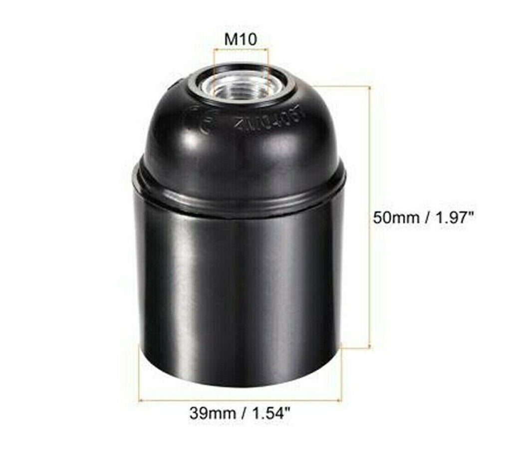 Vintage E27 Bakelite Bulb Holder - Retro Socket for Exposed Lighting