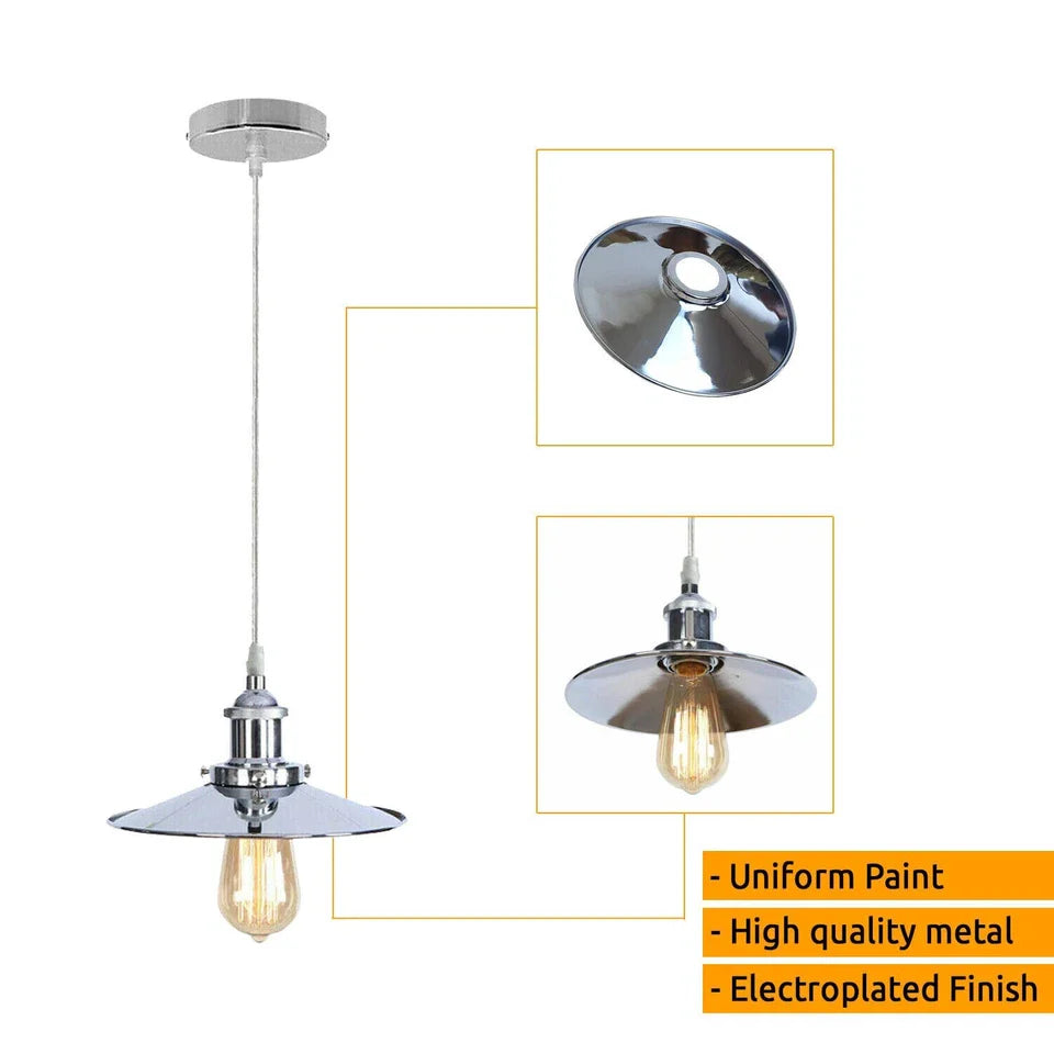 Modern 3-Light Pendant Ceiling Fixture Lighting | Chrome Finish Home Use~ 1324