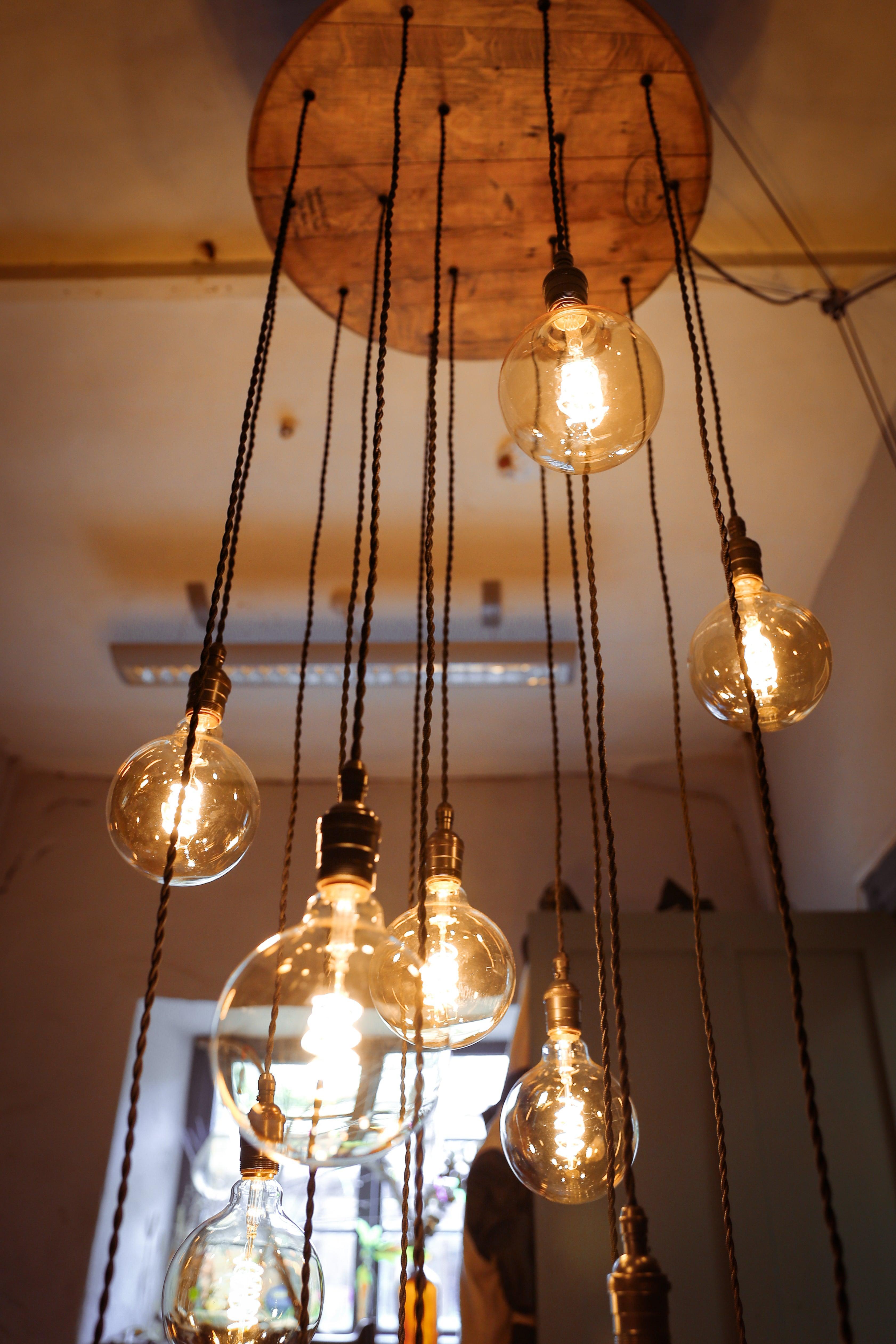 Whiskey Cascade Chandelier 15 lamp holders