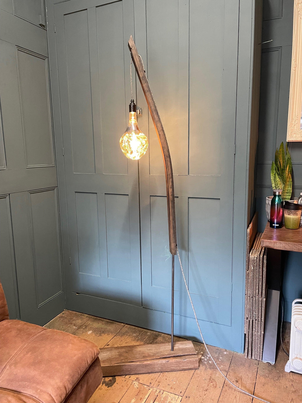 Whiskey Stave Standard Lamp