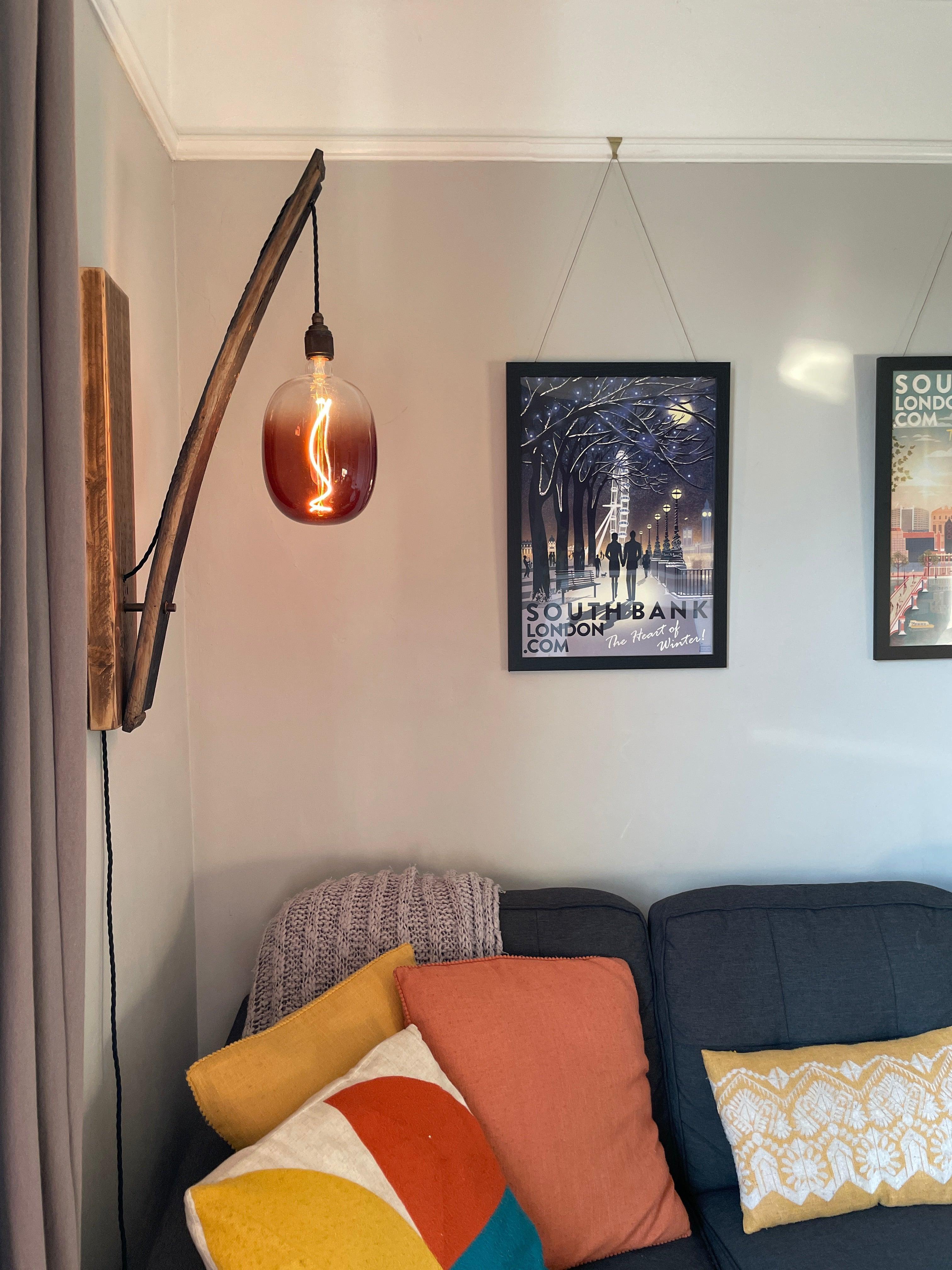 Whiskey Stave Wall Light