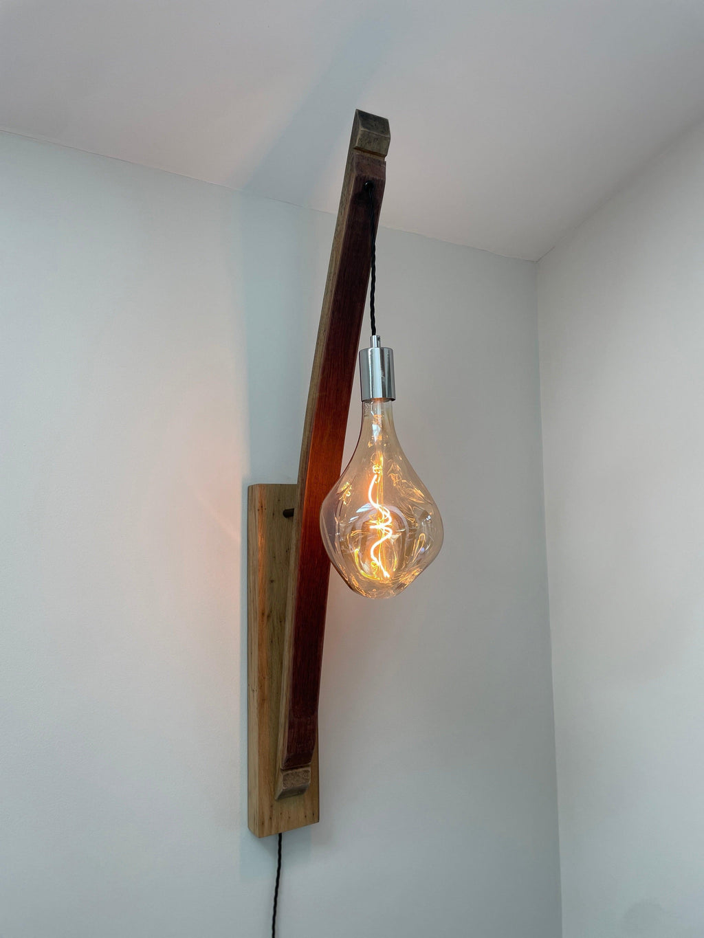 Whiskey Stave Wall Light