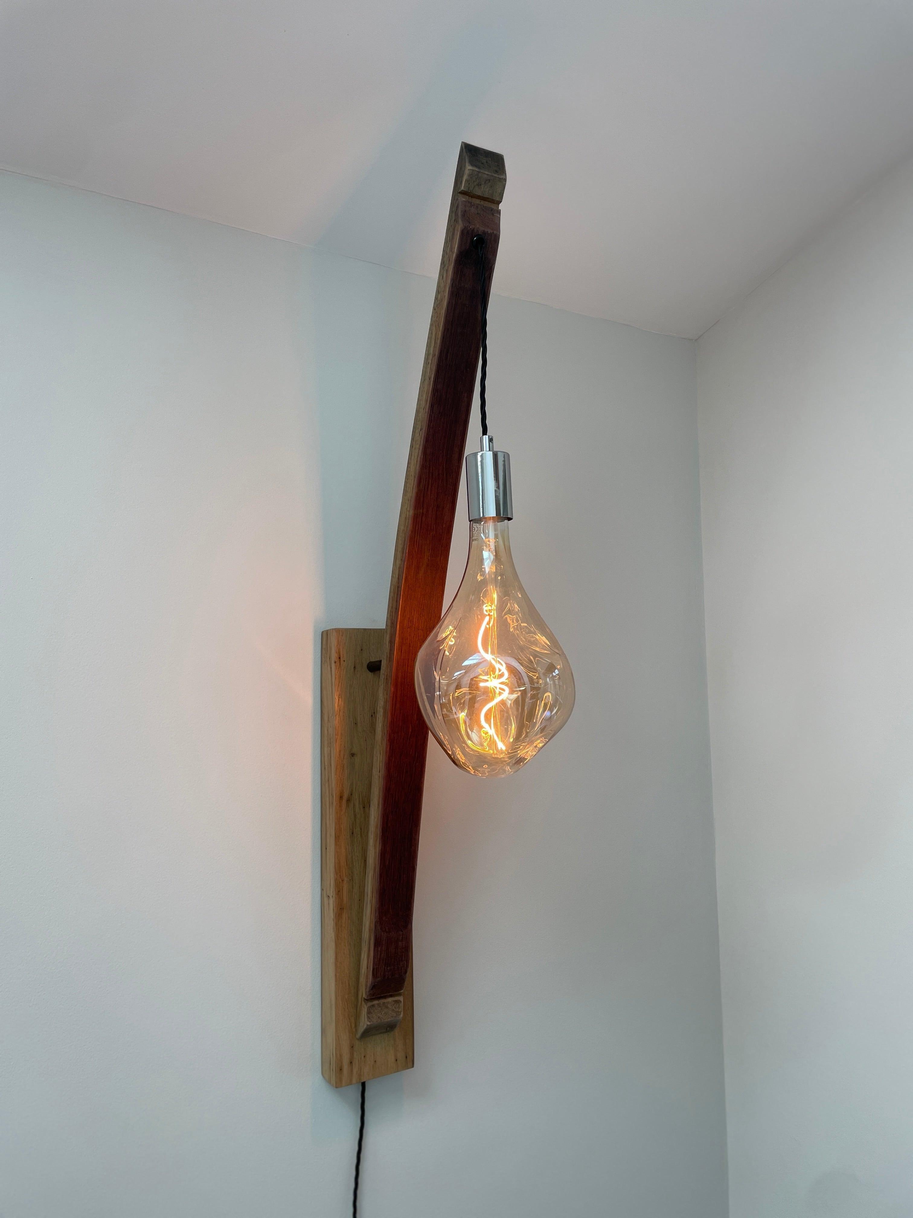Whiskey Stave Wall Light